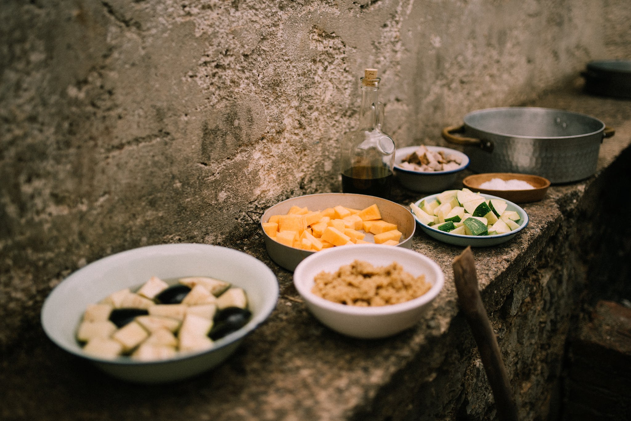 Apaki with Xinohondros and Vegetables